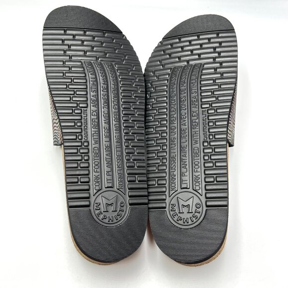 Mephisto Womens 42‎ EU 12 US Leather Multicolor Comfort Sandals Slides Shoes NEW - Picture 9 of 16